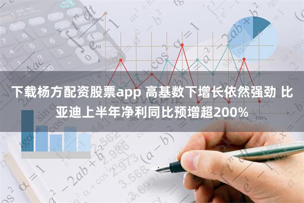 下载杨方配资股票app 高基数下增长依然强劲 比亚迪上半年净利同比预增超200%