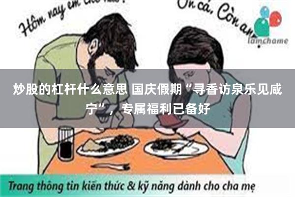 炒股的杠杆什么意思 国庆假期“寻香访泉乐见咸宁”，专属福利已备好