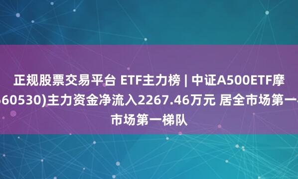 正规股票交易平台 ETF主力榜 | 中证A500ETF摩根(560530)主力资金净流入2267.46万元 居全市场第一梯队